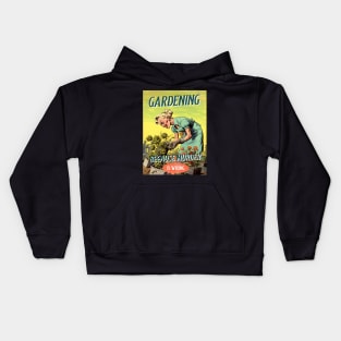 Gardening because murder, vintage zombie poster Kids Hoodie